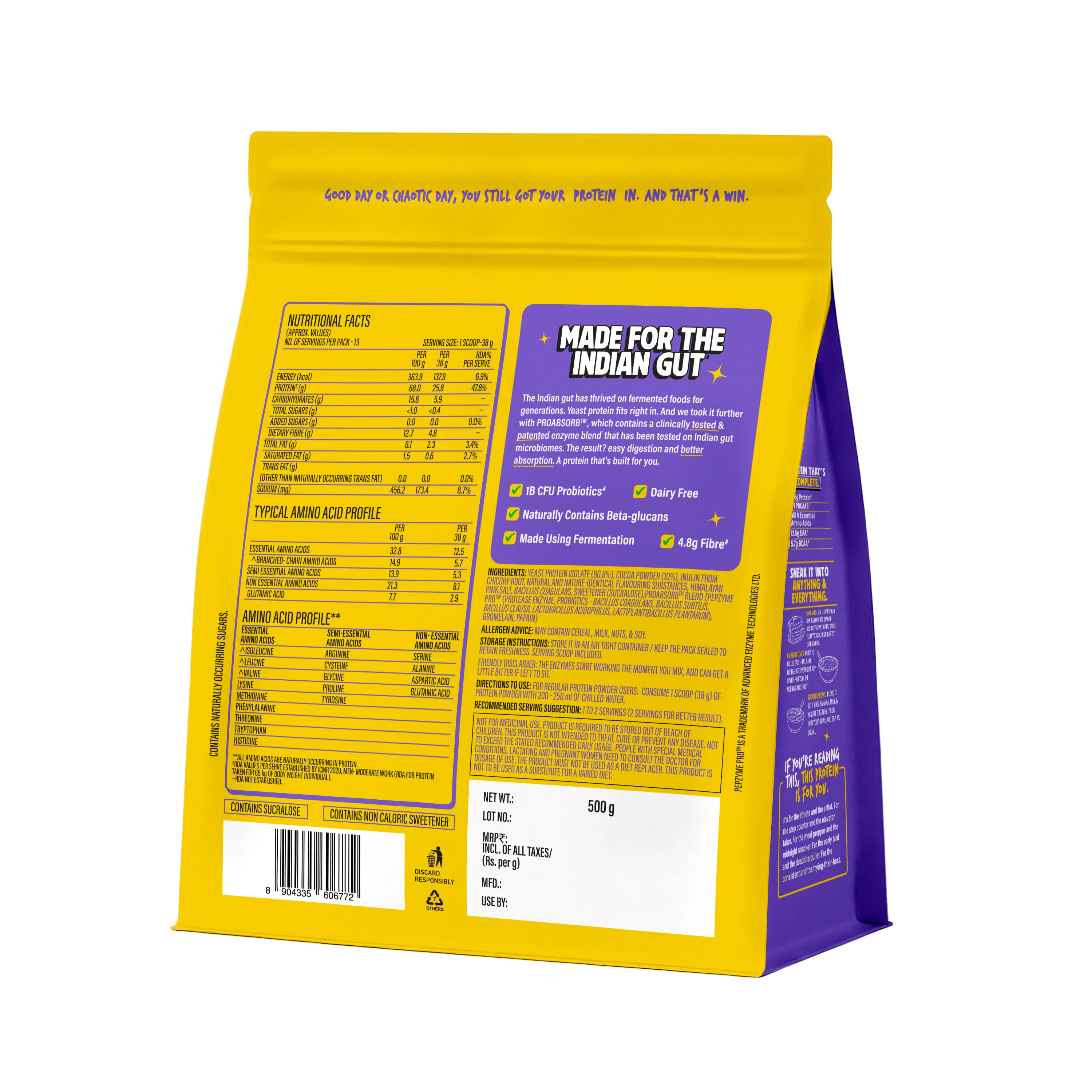 Fermented Yeast Protein 500gm - Chocolate - Image 7