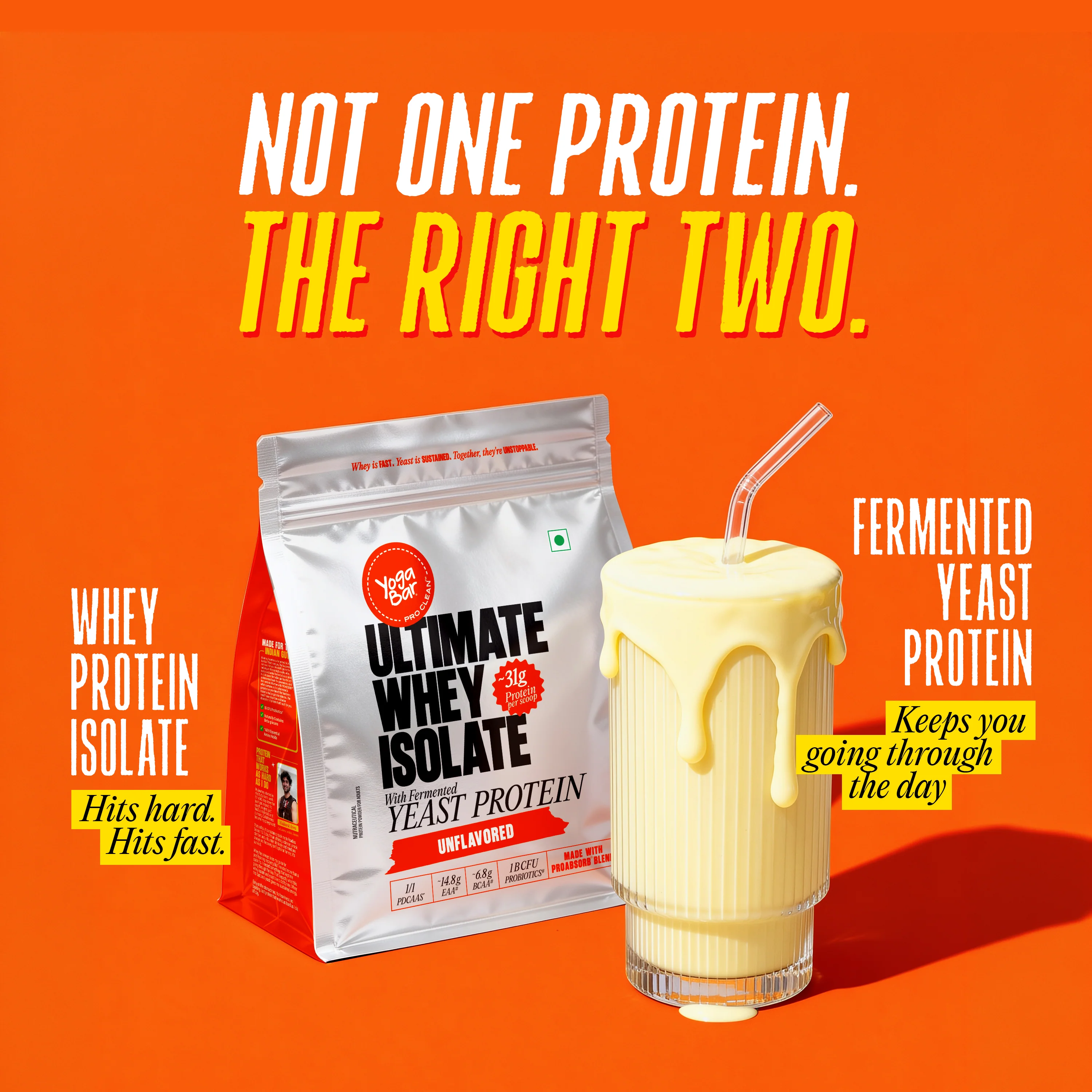Ultimate Whey Isolate with Fermented Yeast Protein - Unflavoured - 500gm - Image 3